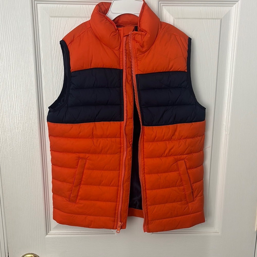 Janie and Jack Orange and Black Kids Vest